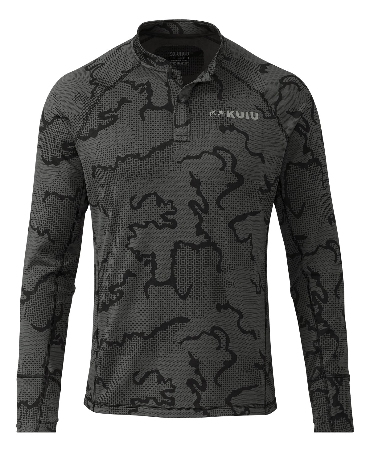 Ridgepoint Fleece Henley | Ash Tonal