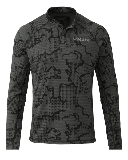 Ridgepoint Fleece Henley | Ash Tonal
