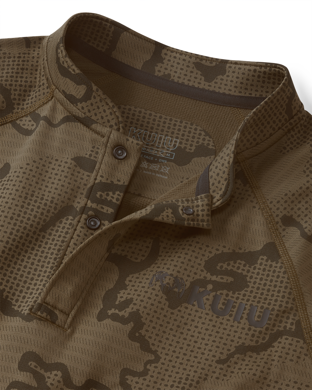 Ridgepoint Fleece Henley | Ash Tonal