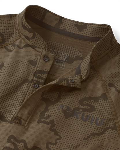 Ridgepoint Fleece Henley | Ash Tonal