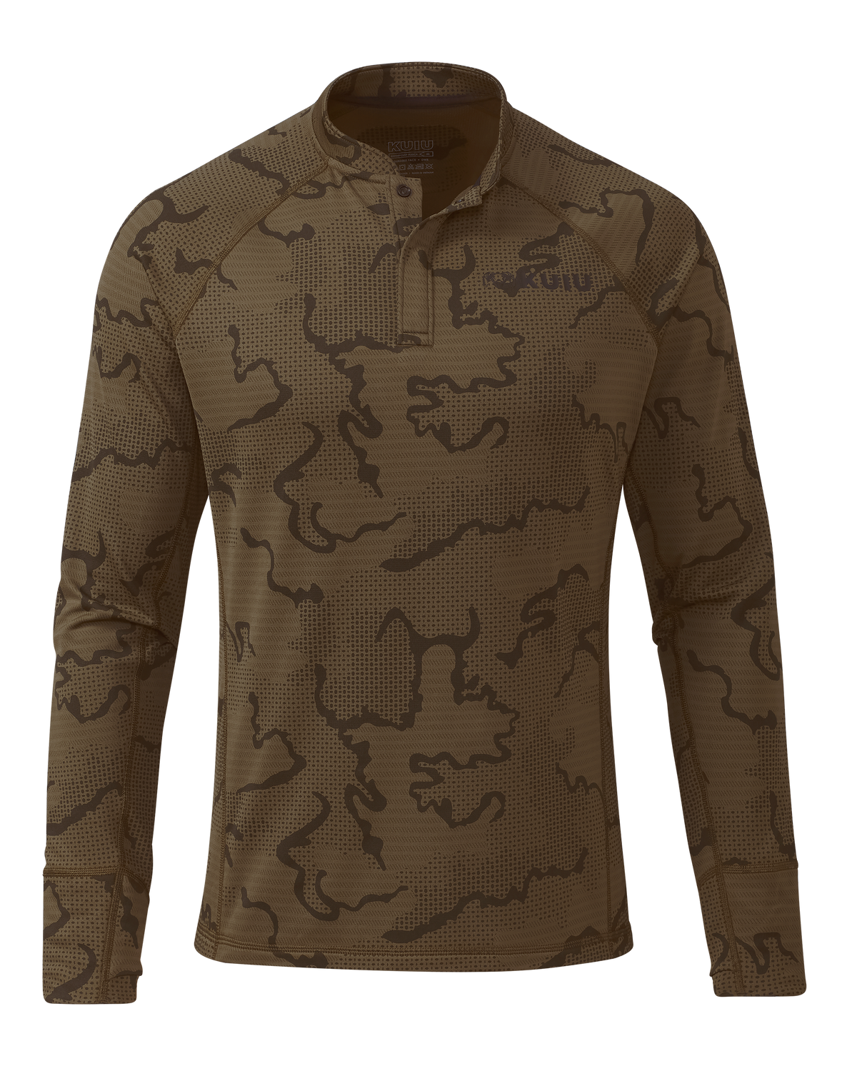 Ridgepoint Fleece Henley | Ash Tonal