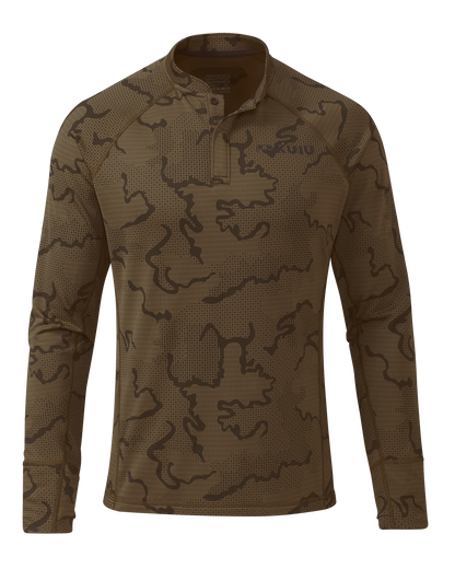 Ridgepoint Fleece Henley | Ash Tonal