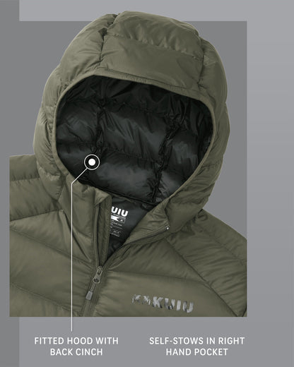 Super Down LT Hooded Jacket | Verde