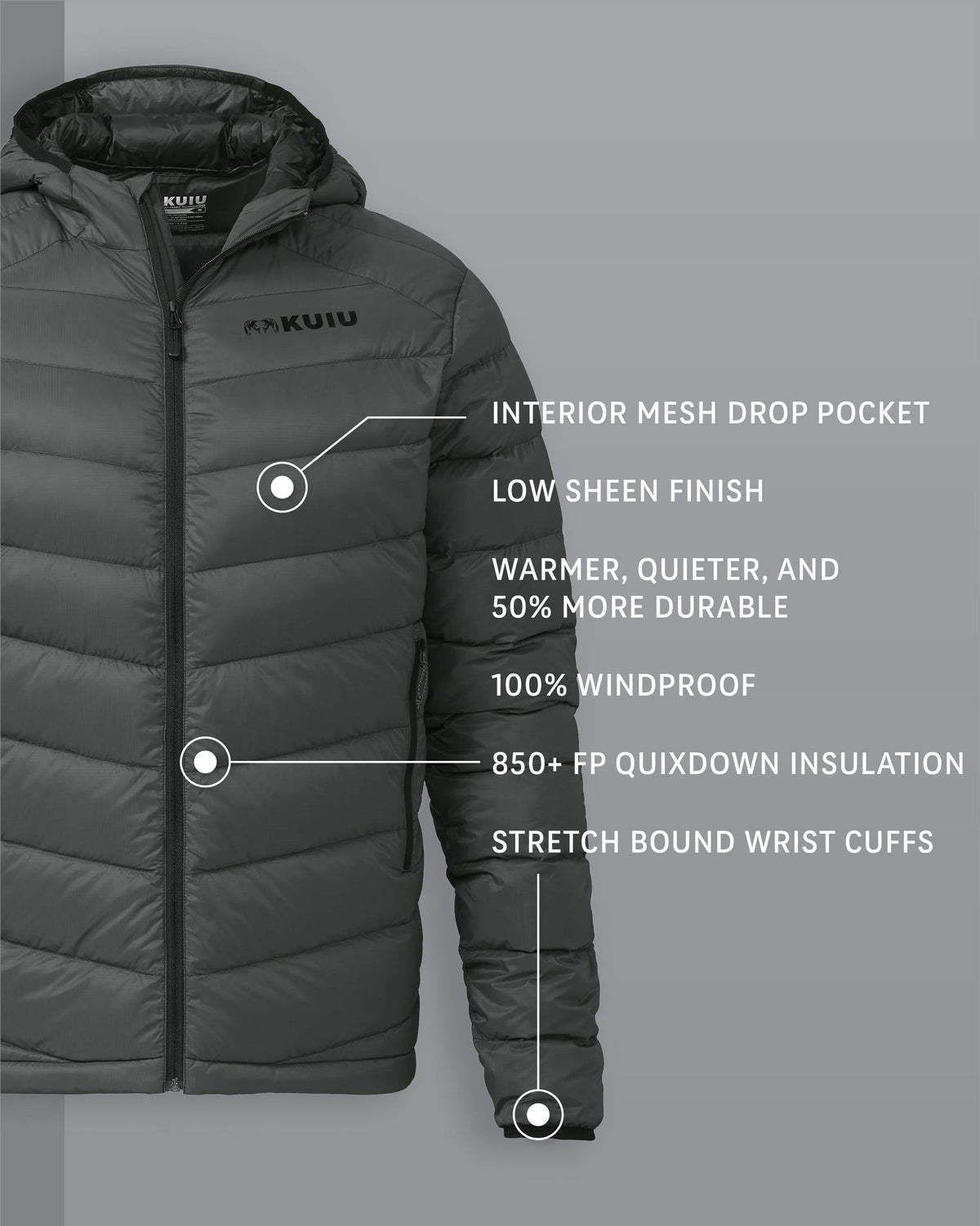 Super Down LT Hooded Jacket | Verde