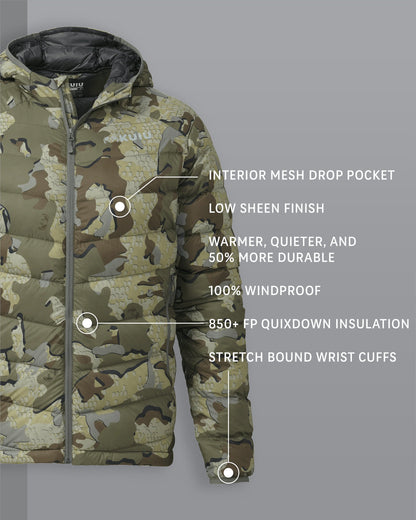 Super Down LT Hooded Jacket | Verde