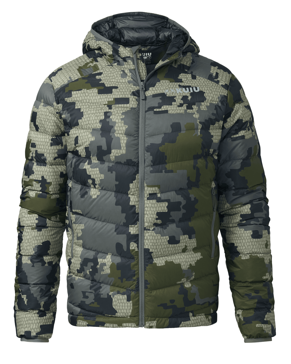 Super Down LT Hooded Jacket | Ash
