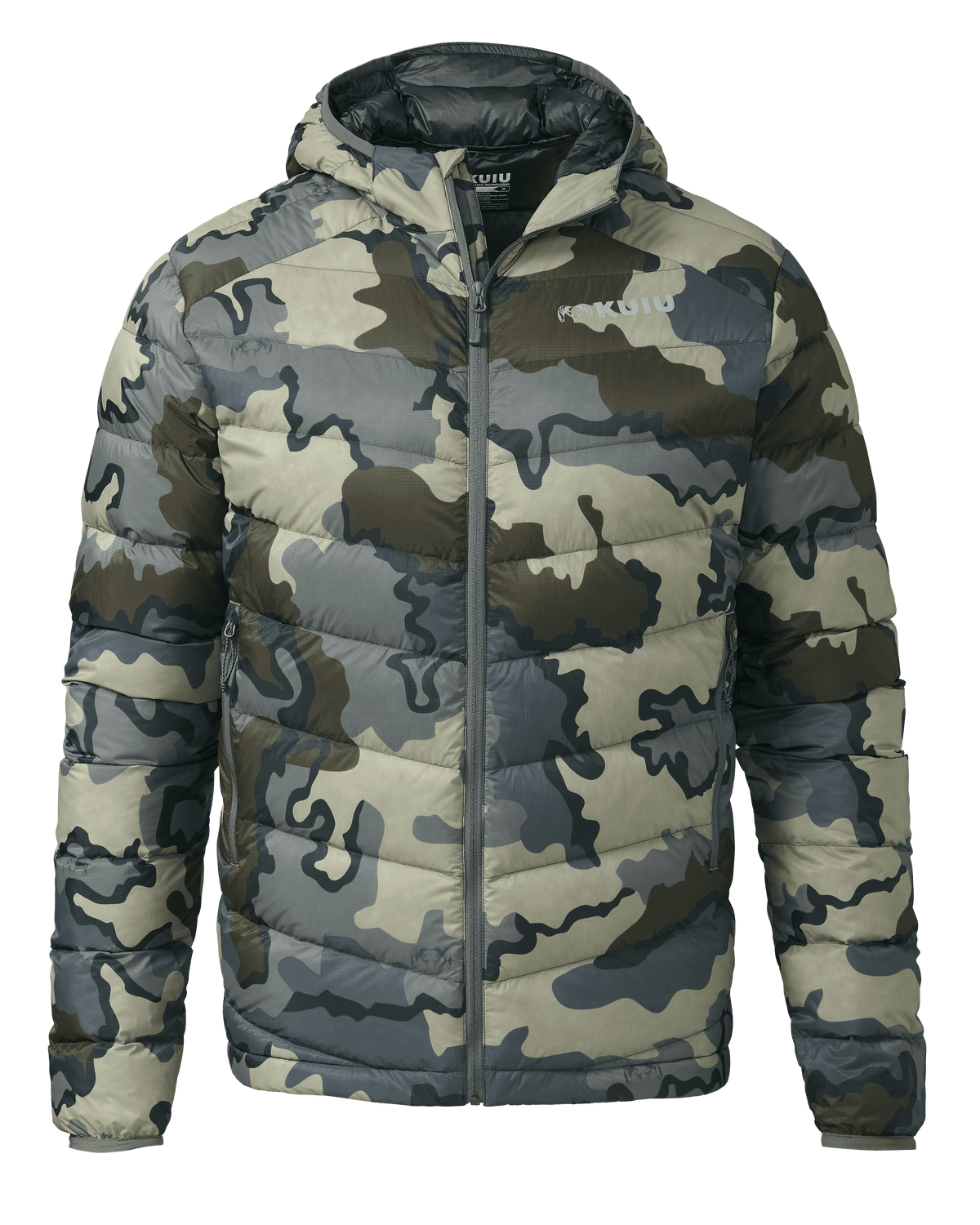 Super Down LT Hooded Jacket | Ash