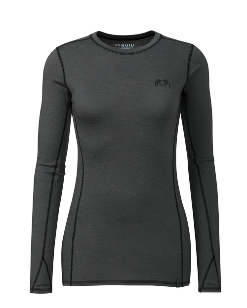 Women's ULTRA Merino 145 LS Crew | Gunmetal