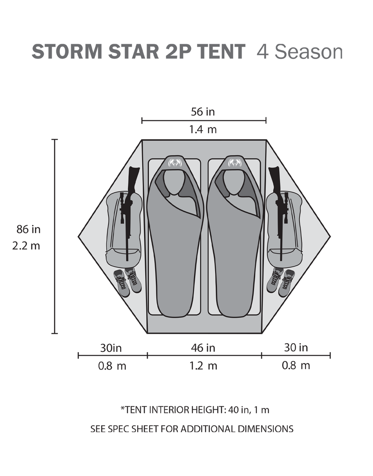 Storm Star 2 Person Tent | Major Brown